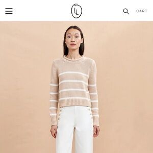 La Ligne Mini Marina Striped Knit Sweater size small
